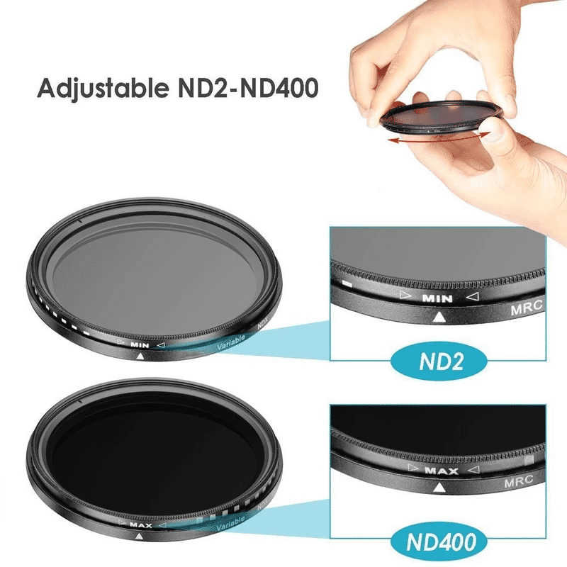 Professional Photography Adjustable ND Filter ND2-400