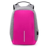 Waterproof Anti-Theft Backpack with USB Charging Port - Unisex
