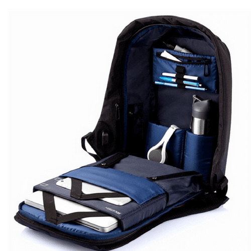 Waterproof Anti-Theft Backpack with USB Charging Port - Unisex