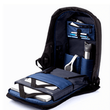 Waterproof Anti-Theft Backpack with USB Charging Port - Unisex