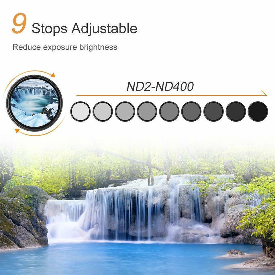 Professional Photography Adjustable ND Filter ND2-400
