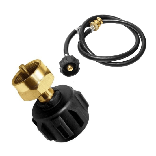 The Easy Fill Bundle: 1 Propane Refill Tool + 4 Feet Propane Adapter Hose