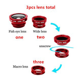 Fisheye Lenses 3 in 1 for Cellphone