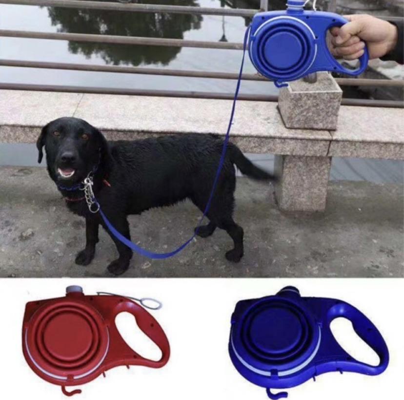 AquaLeash-Leash with Built-in Water Bottle