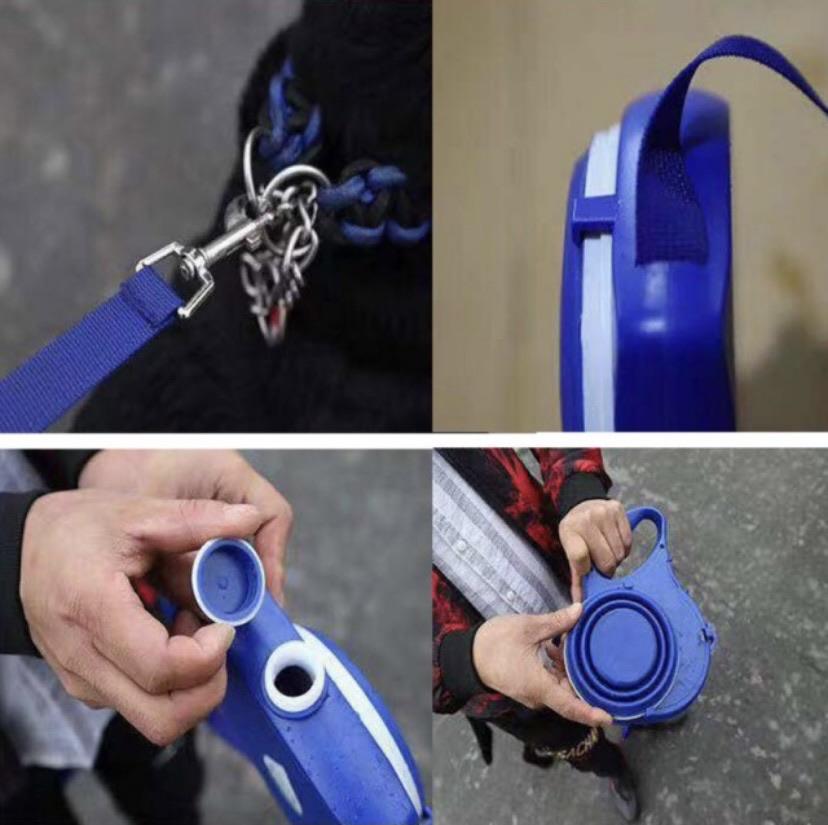AquaLeash-Leash with Built-in Water Bottle