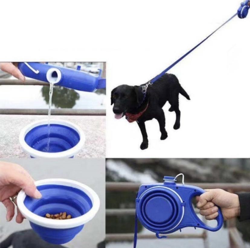 AquaLeash-Leash with Built-in Water Bottle