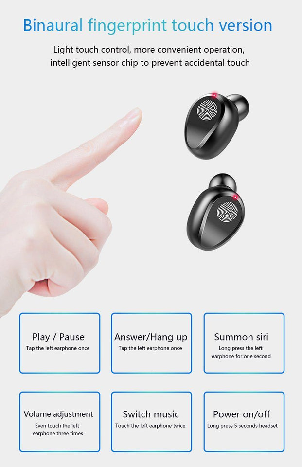 Touch Control Wireless Earbuds™