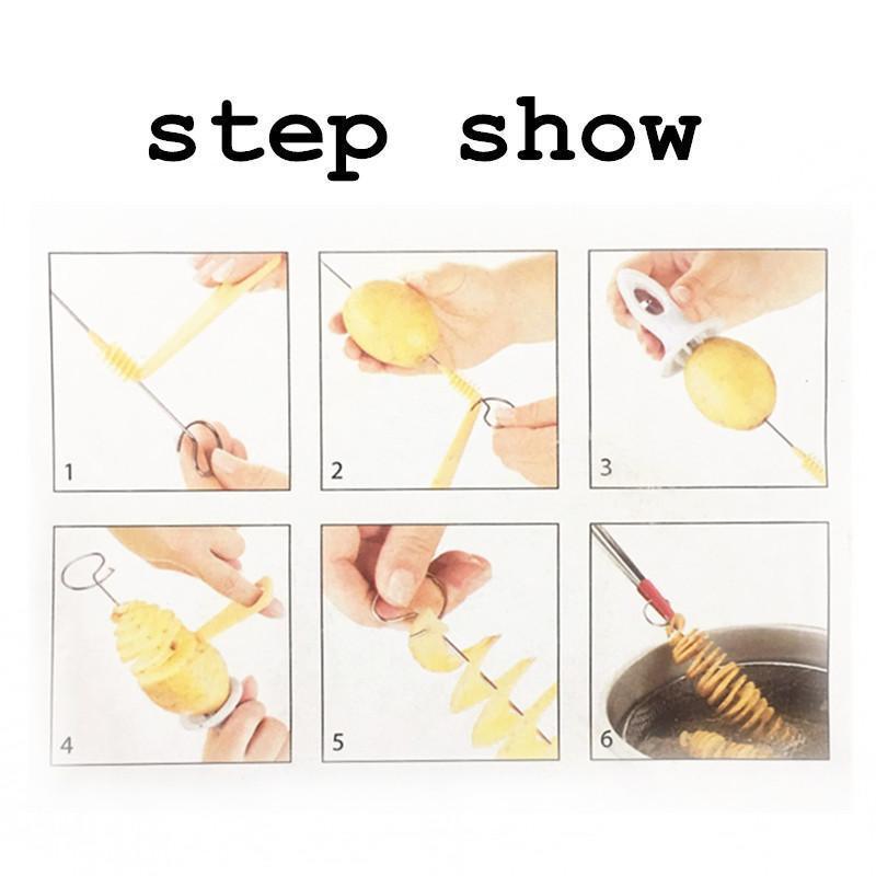 Potato Chips Spiral Cutter